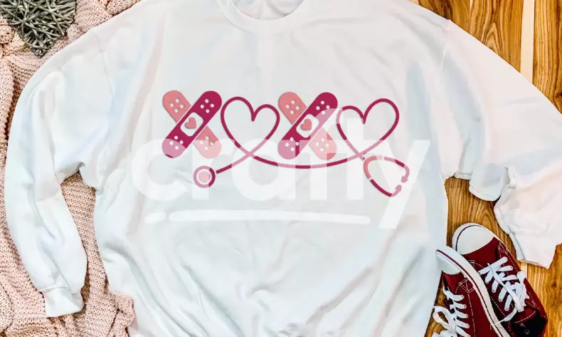 XOXO Nurse | Valentines Day Nurse SVG | Crafty