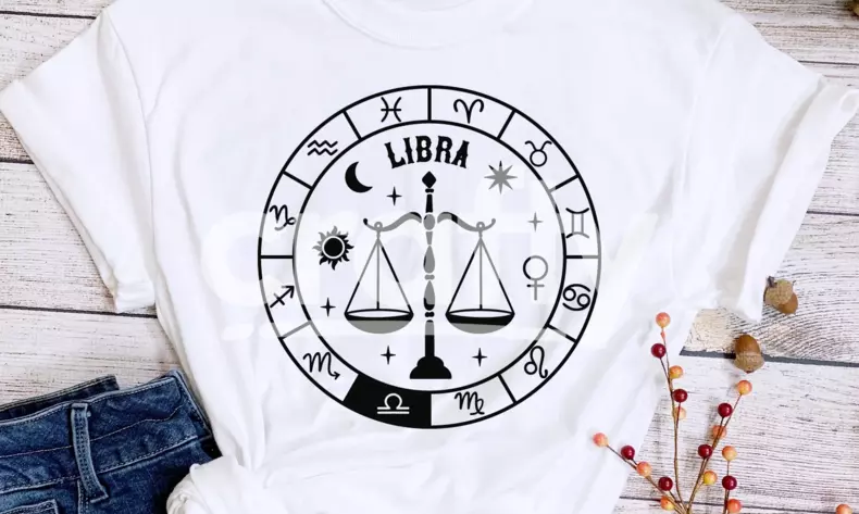 Libra Zodiac Sign Keychain Svg Cut File | Crafty