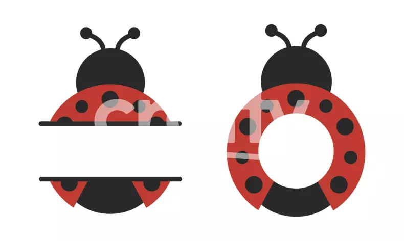 Ladybug Monograms | Ladybug SVG | Crafty