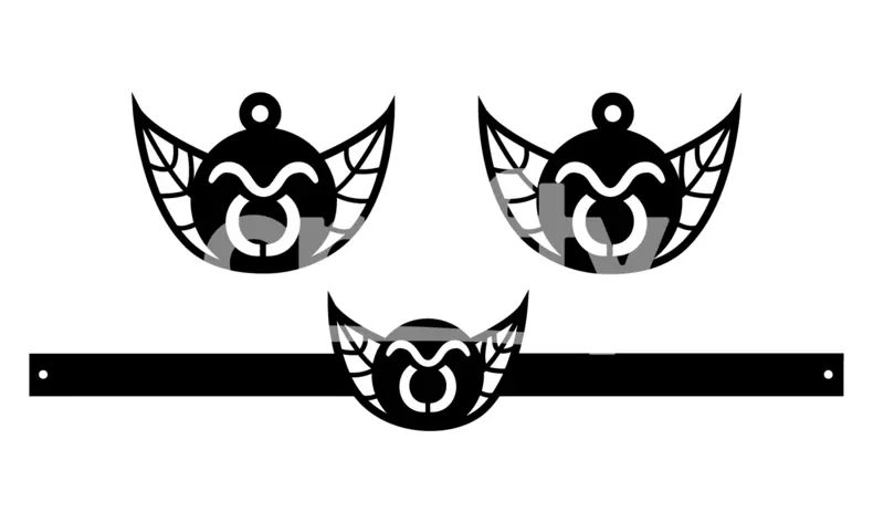 Taurus Bracelet and Earrings SVG | Zodiac Signs Jewelry SVG | Crafty