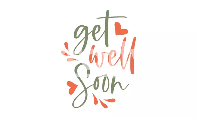 Get Well Soon SVG Cut File with Hearts | Crafty