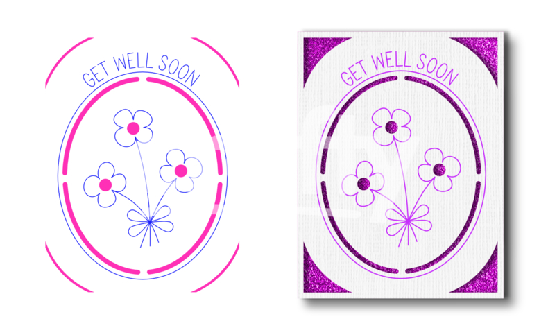 Get well soon card svg cut file | Get well soon flowers card | Cricut ...