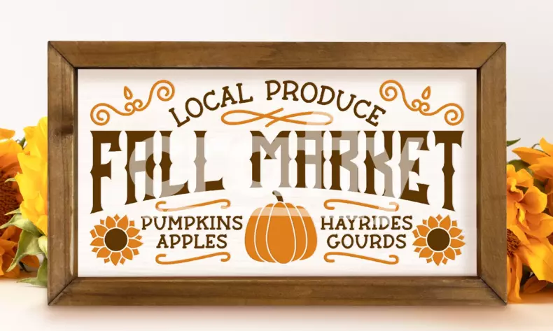Fall Market Sign | Fall Sign SVG | Crafty