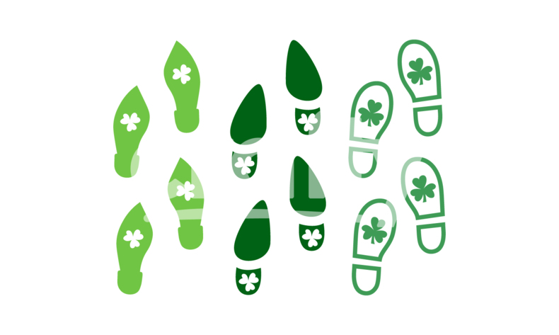 Leprechaun Footprints | Leprechaun SVG | Crafty