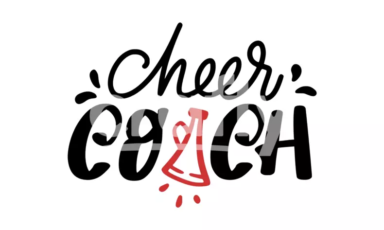 Cheer Coach SVG Cut File | Crafty