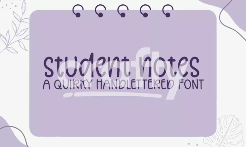 Student Notes - A Quirky Handlettered Font | Crafty