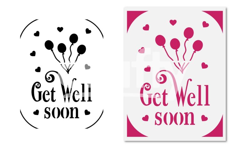Get Well Soon Card SVG Cut File | Crafty