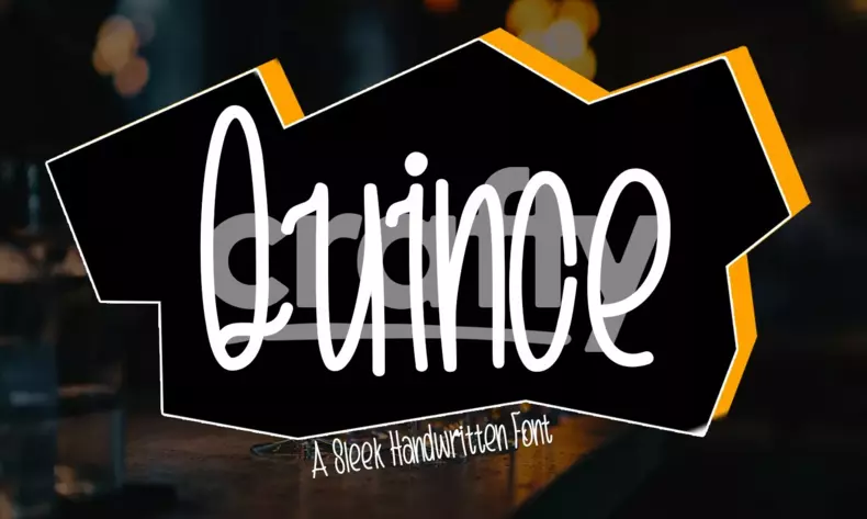 Quince | A Sleek Handwritten Font | Crafty