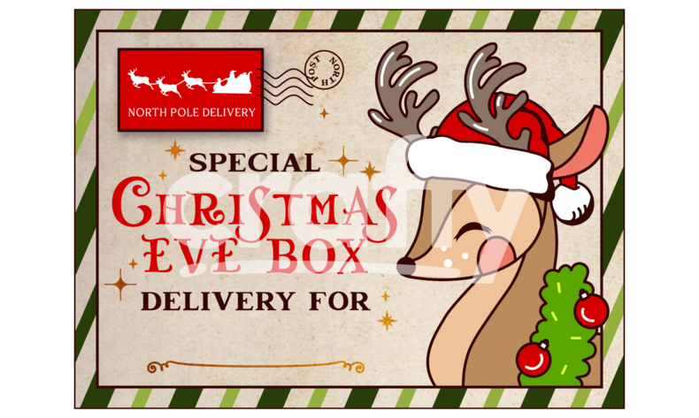 Christmas Gift Label printable | Christmas eve box | Crafty