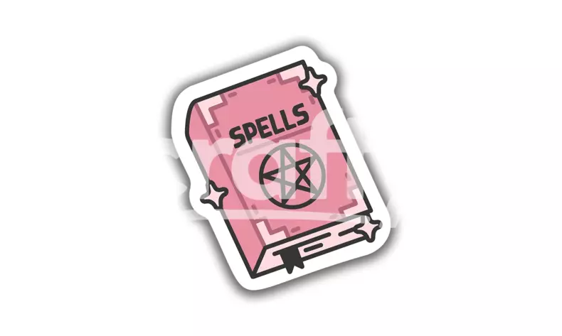 Spell Book | Pastel Goth Stickers | Crafty