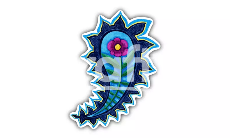 Paisley sticker | Paisley png file | Crafty