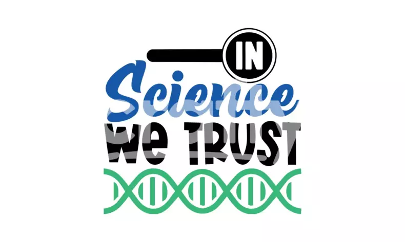 In Science We Trust | Science SVG Cut File Design | Crafty