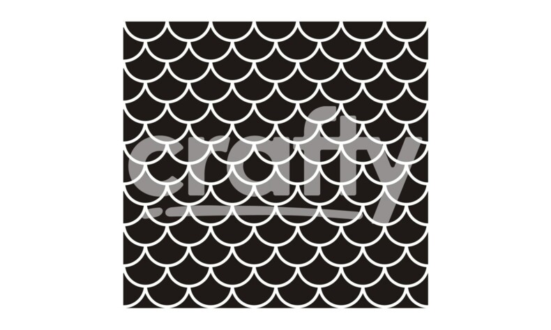 Seamless Scale Pattern | SVG Cut File | Crafty