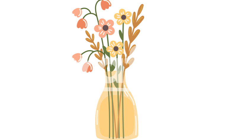 Flower Vase PNG | Spring Sublimation Print | Crafty