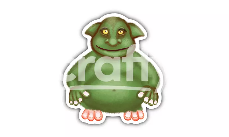 Troll sticker | Troll png file | Crafty