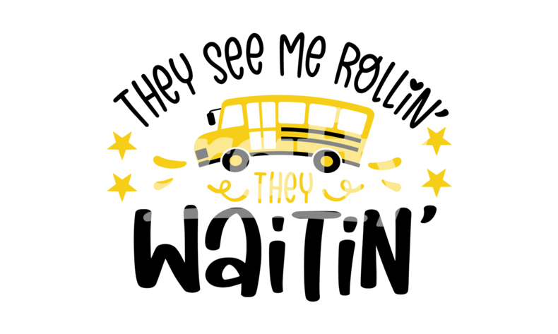 thumbnail image 2 of They See Me Rollin They Waitin T-Shirt – Funny School Bus Driver Gift For Men (Glory Be Co) 2 of 3