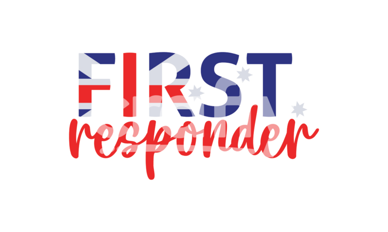First Responder Australian Flag SVG | Austlian First Responders Cut ...